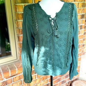 NWOT AE Peasant Blouse
